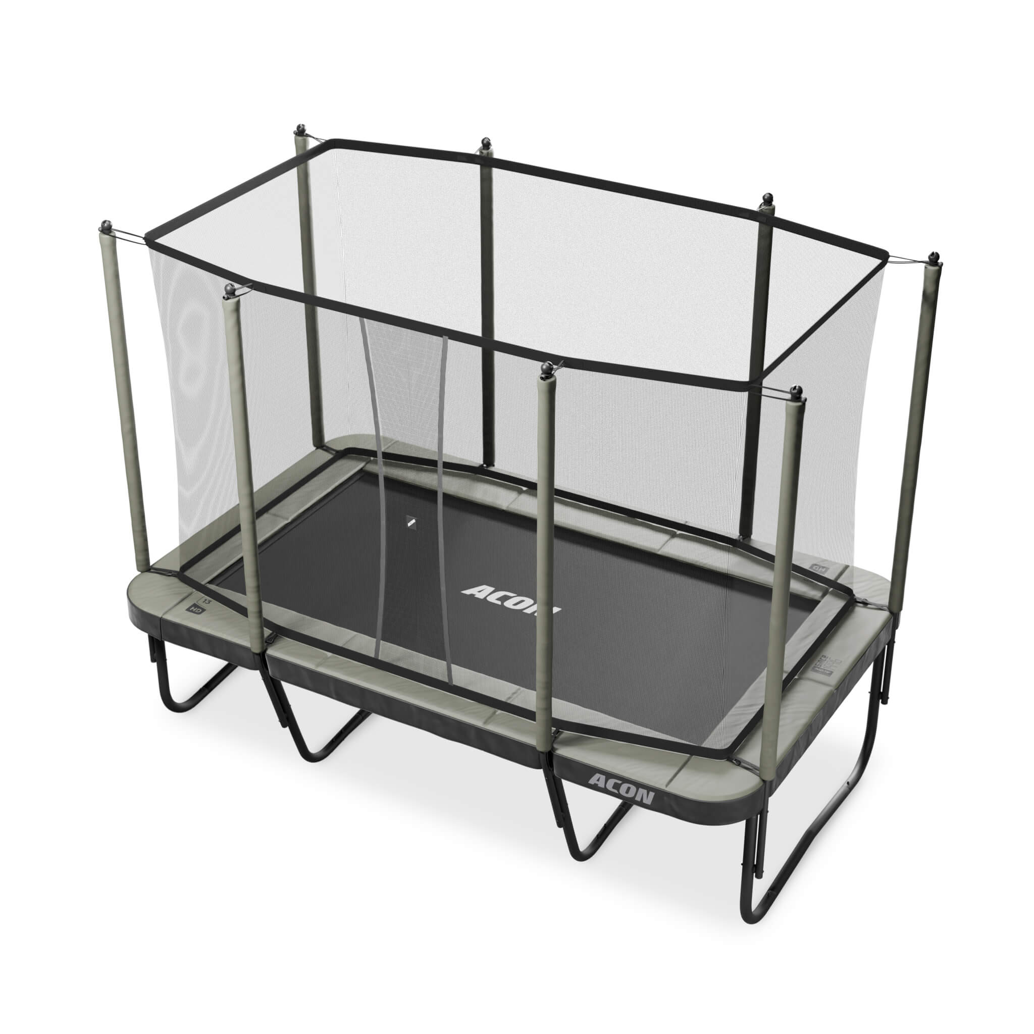 ACON Air 13 Sport HD Trampoline with enclosure and ladder.