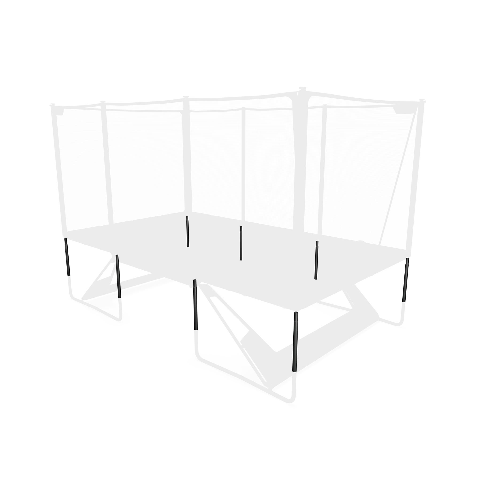 Acon X Custom Height Kit for 17ft Rectangular Trampoline | Upgrade