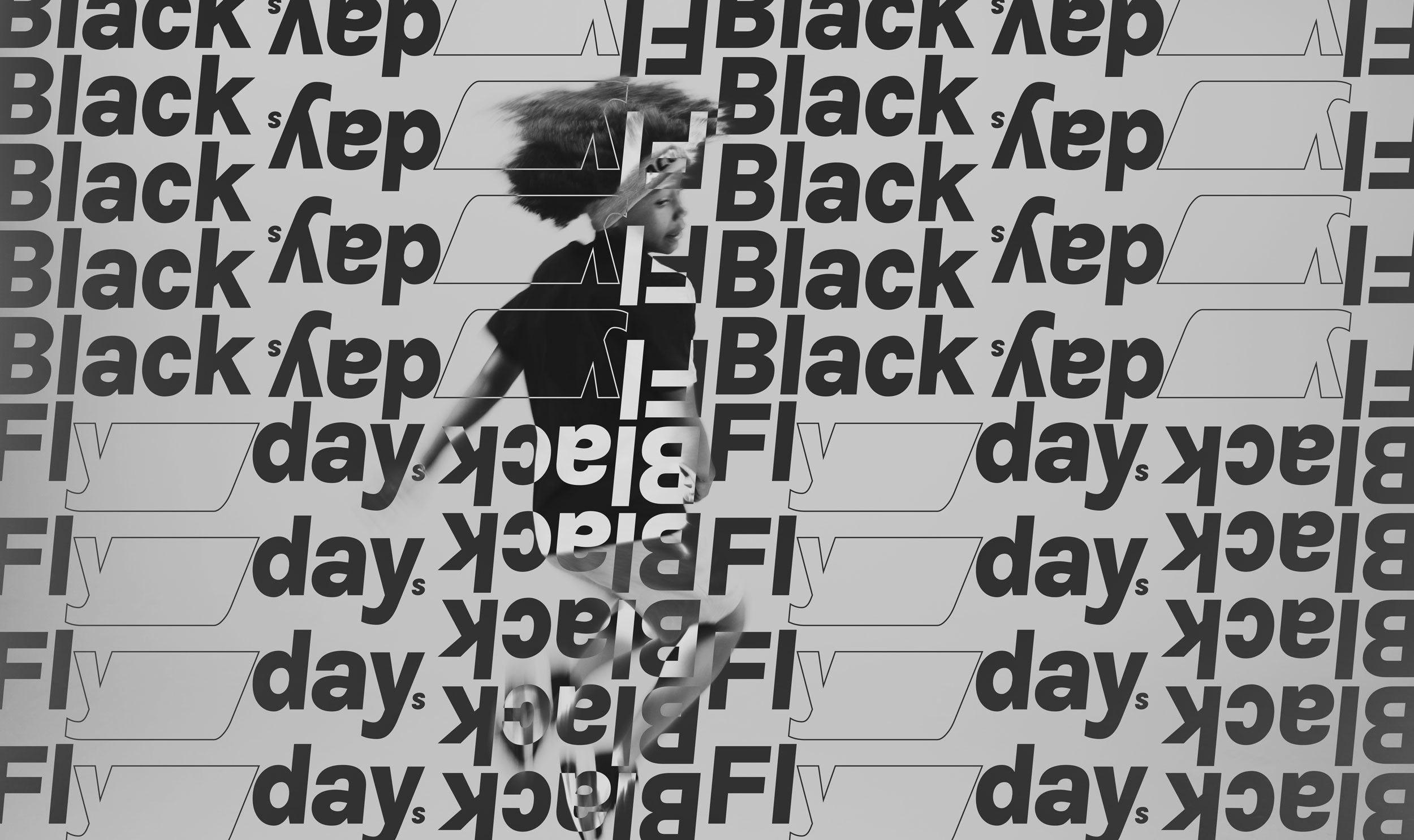 Black Friday trampoline deals - Acon Black Flydays campaign image.