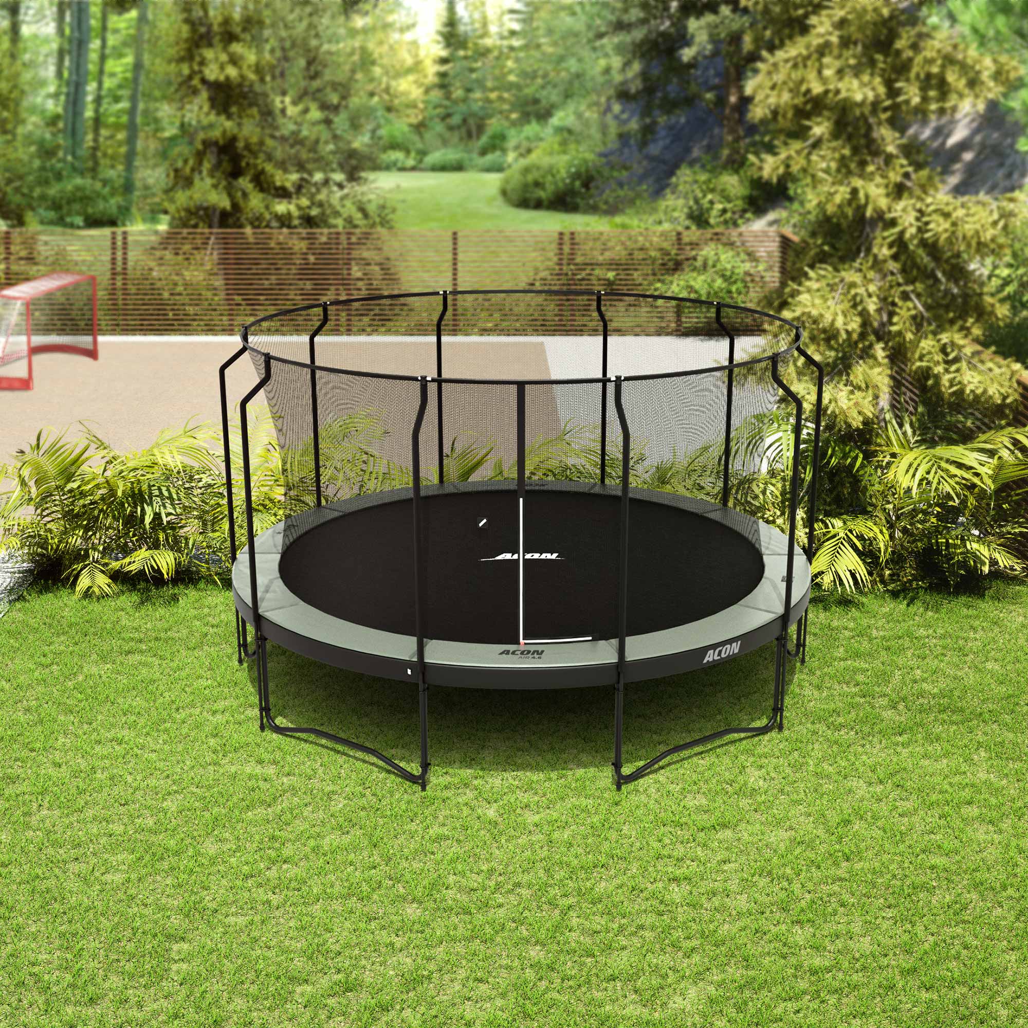 Mikroprocessor Alligevel højde Round Trampoline 15ft with Net – ACON CAN