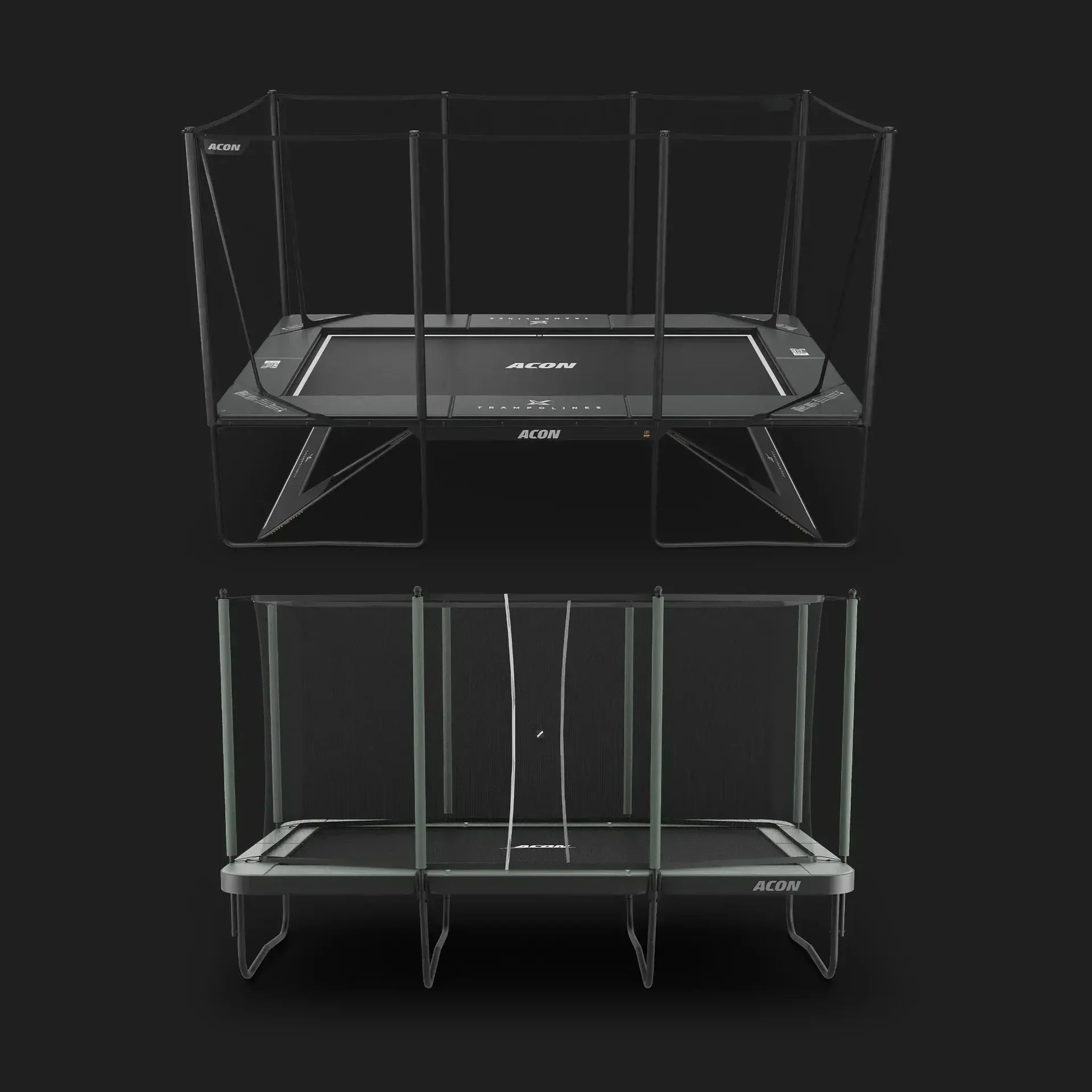  Acon X 17ft and Acon Air 16 HD Trampolines.