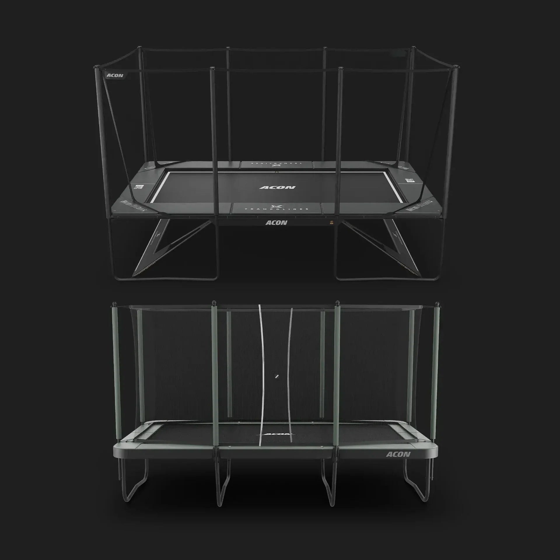  Acon X 17ft and Acon Air 16 HD Trampolines.