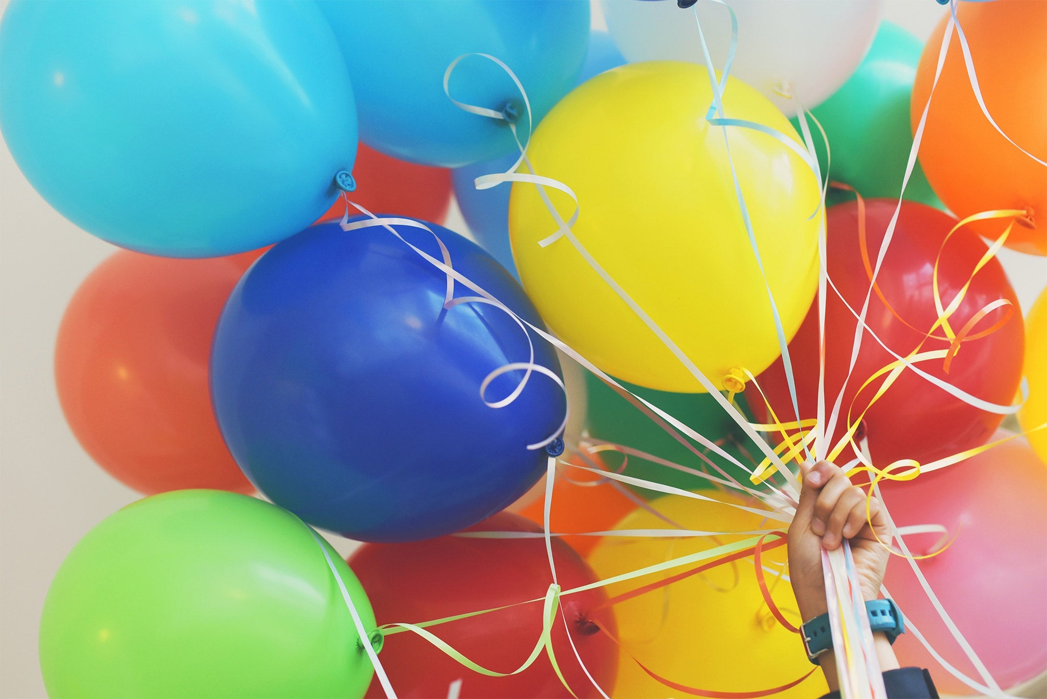 Balloons for trampoline party