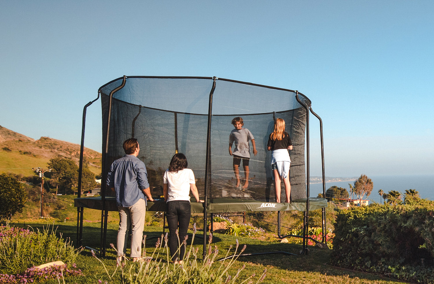 Trampoline family games