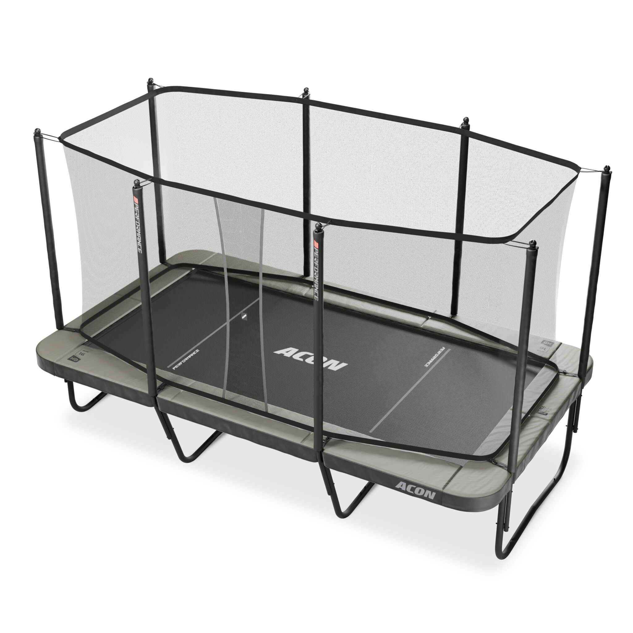 ACON 16 HD PRO Trampoline with Safety Net, ladder and Performance Springs.