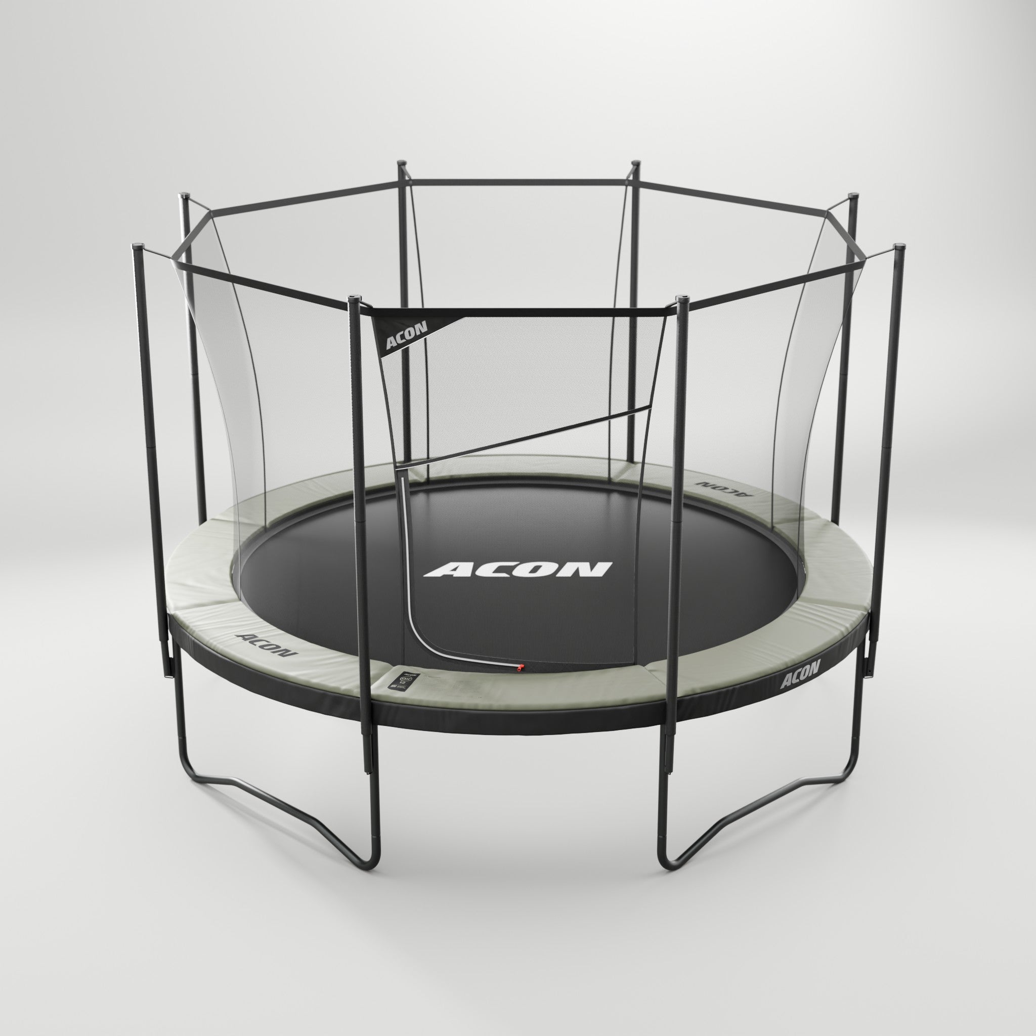 ACON Air 12ft Round Trampoline with Safety Net and Ladder (1)