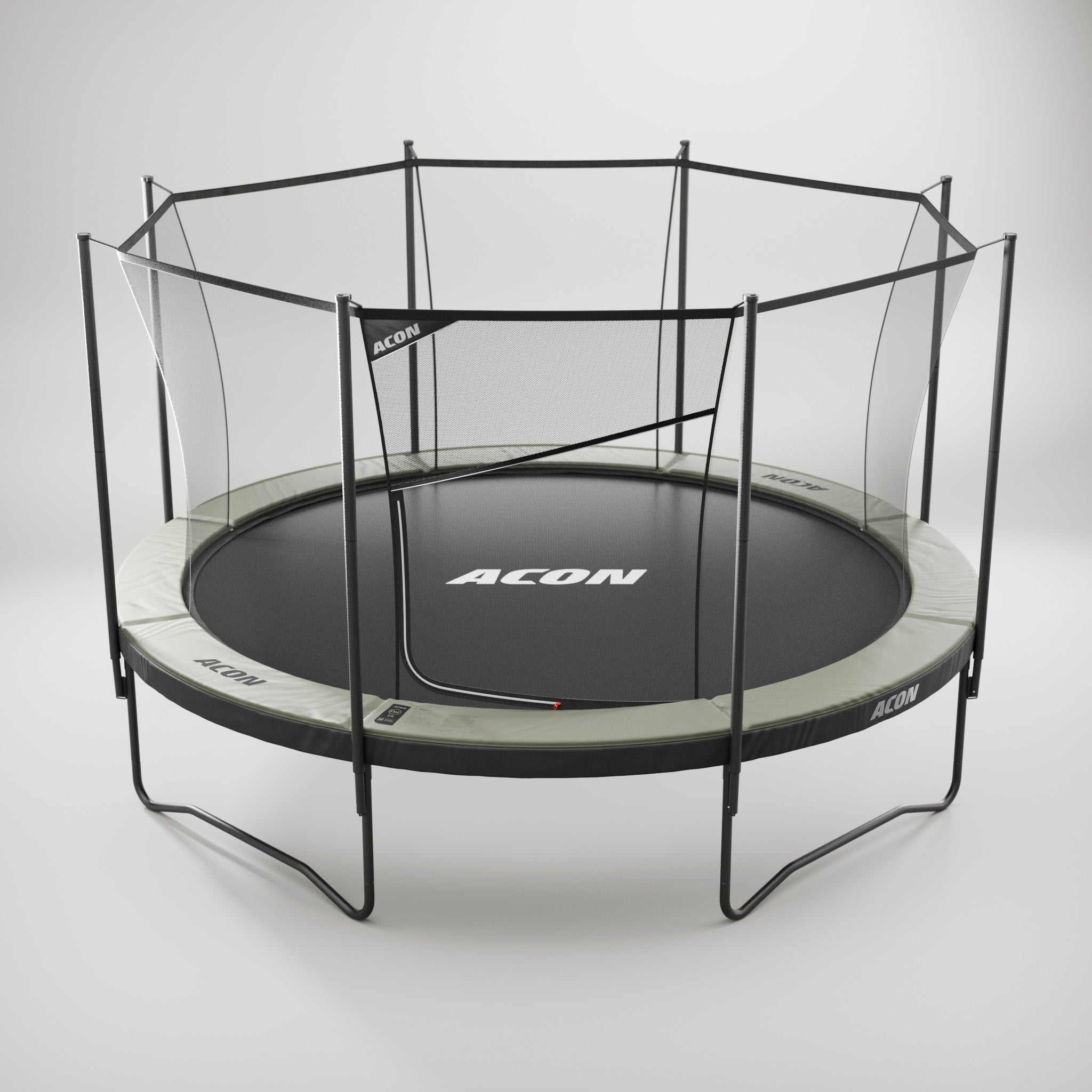 ACON Air 14ft Round Trampoline with Safety Net and Ladder (1)