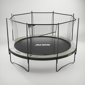 ACON Air 14ft Round Trampoline with Safety Net and Ladder