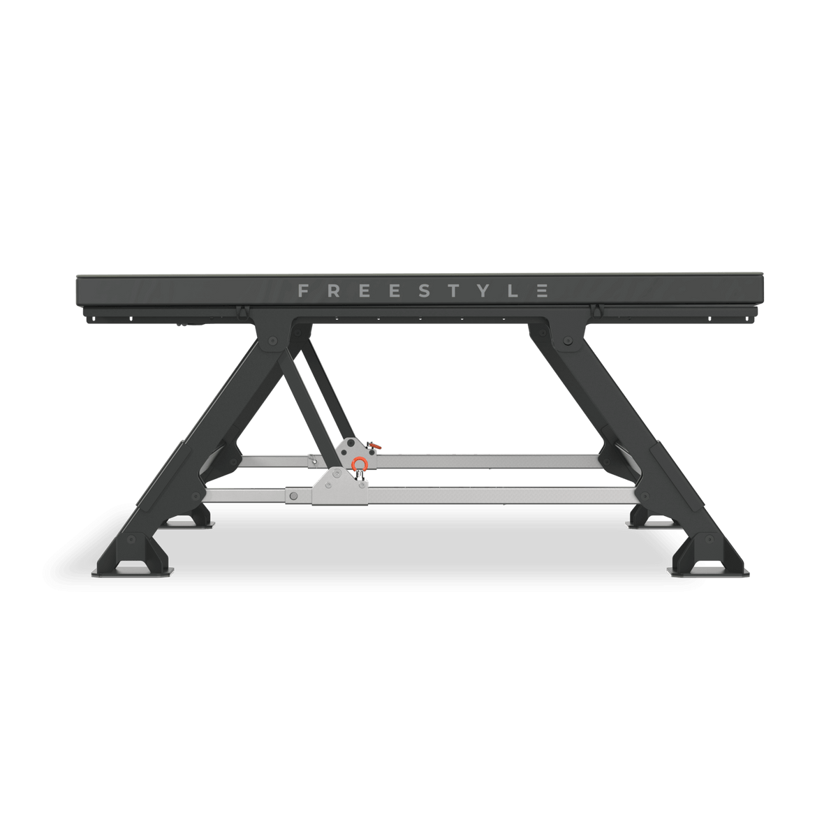 Acon Freestyle Mini Trampoline set at its 0-degree, side view