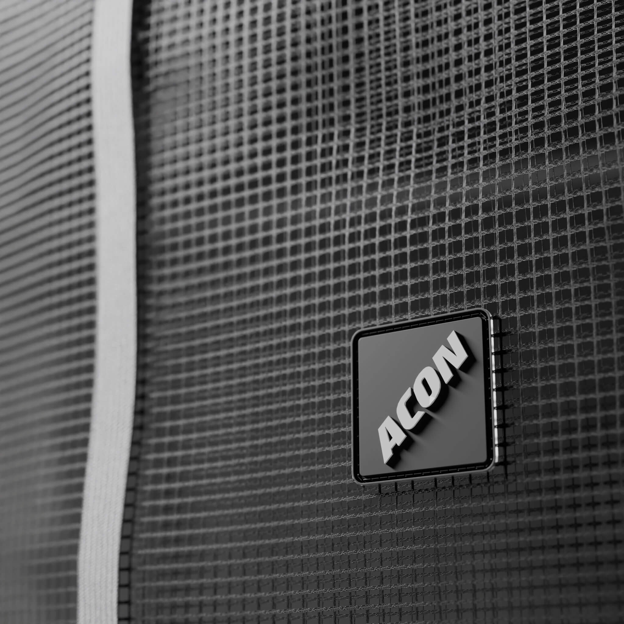 Detail of the Acon 16 HD trampoline safety net.