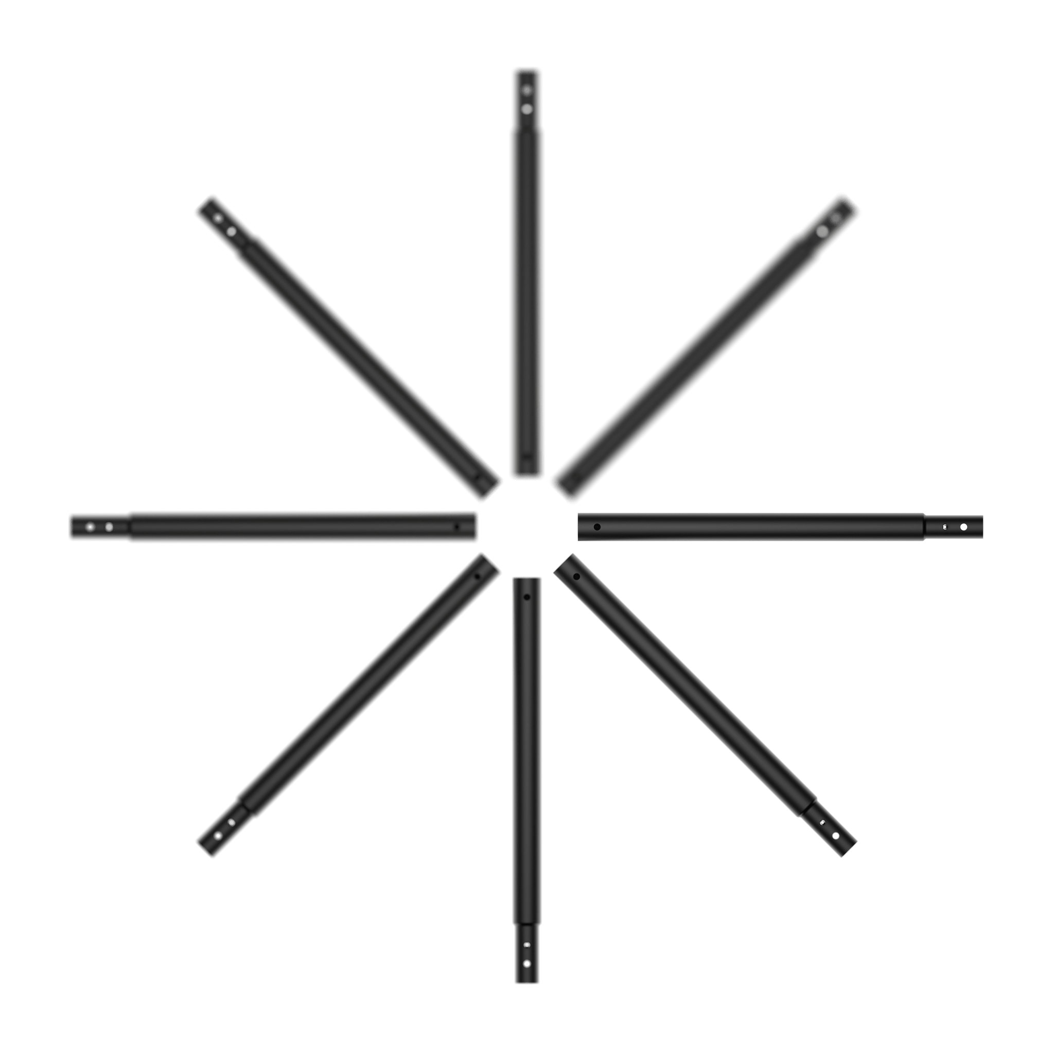 Eight Acon X Height Kit tubes placed like a star shape.