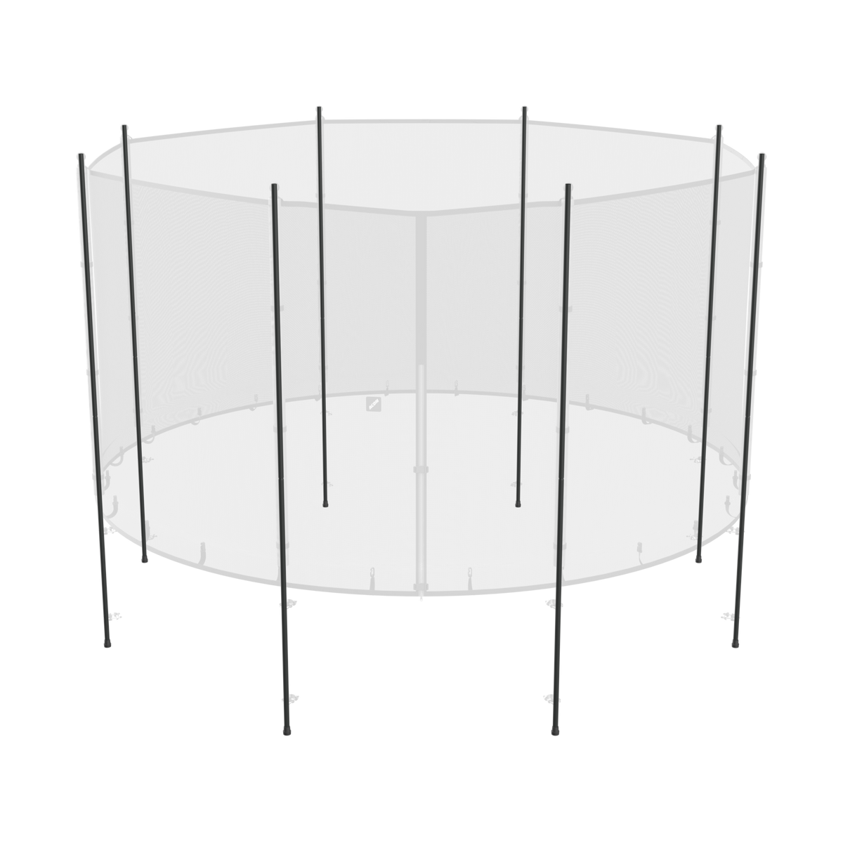 Picture that highlights the Enclosure poles in ACON Standard enclosure