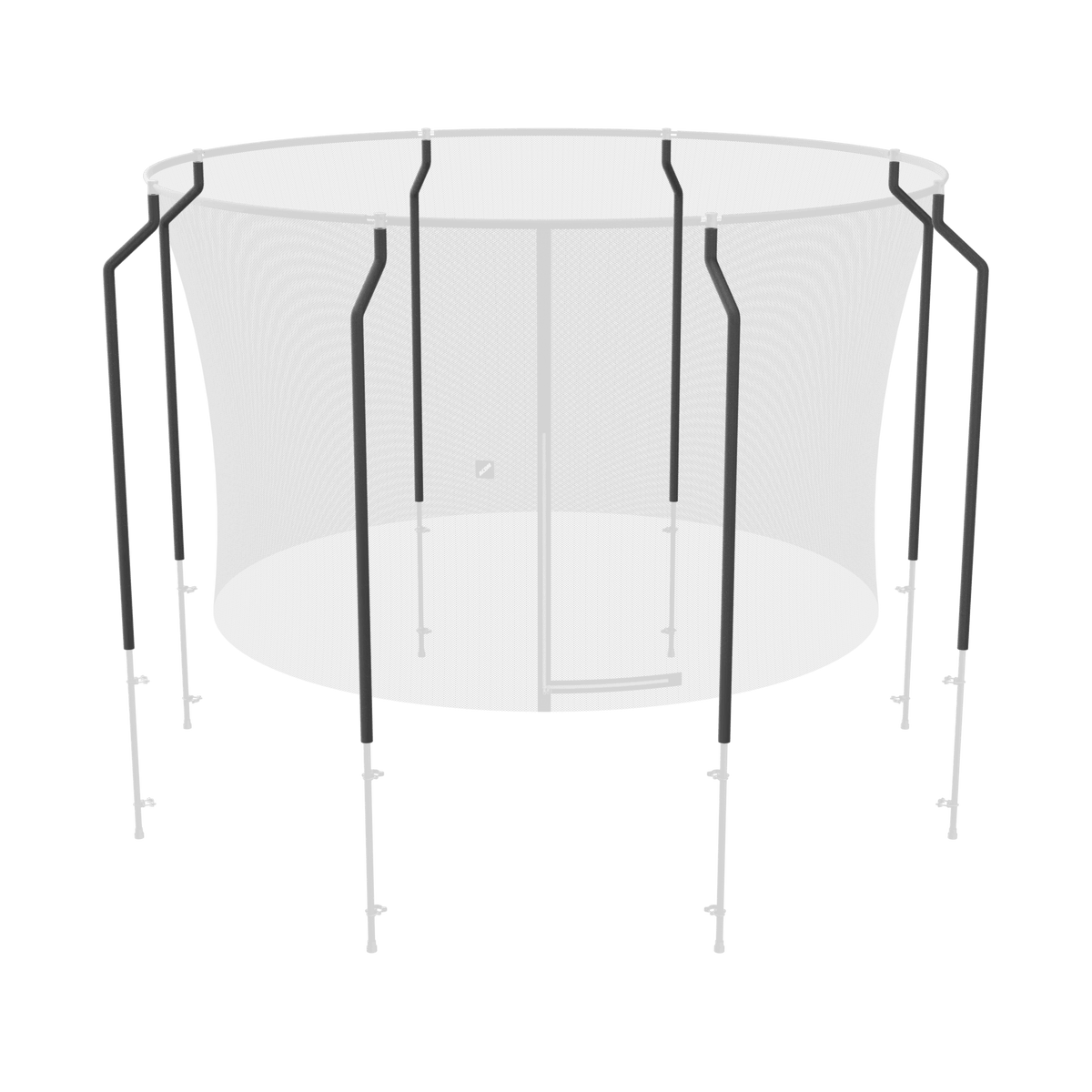 A picture that highlights the positions of the Foam Tubes on ACON Premium Enclosure