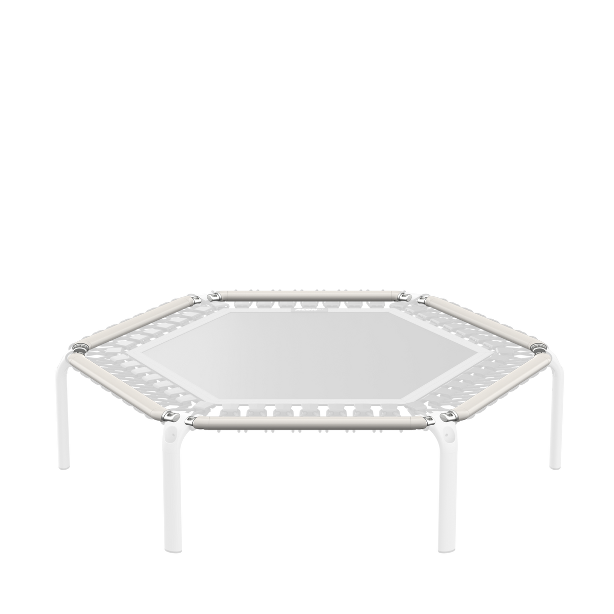 ACON FIT Hexagon trampoline with white frame tube