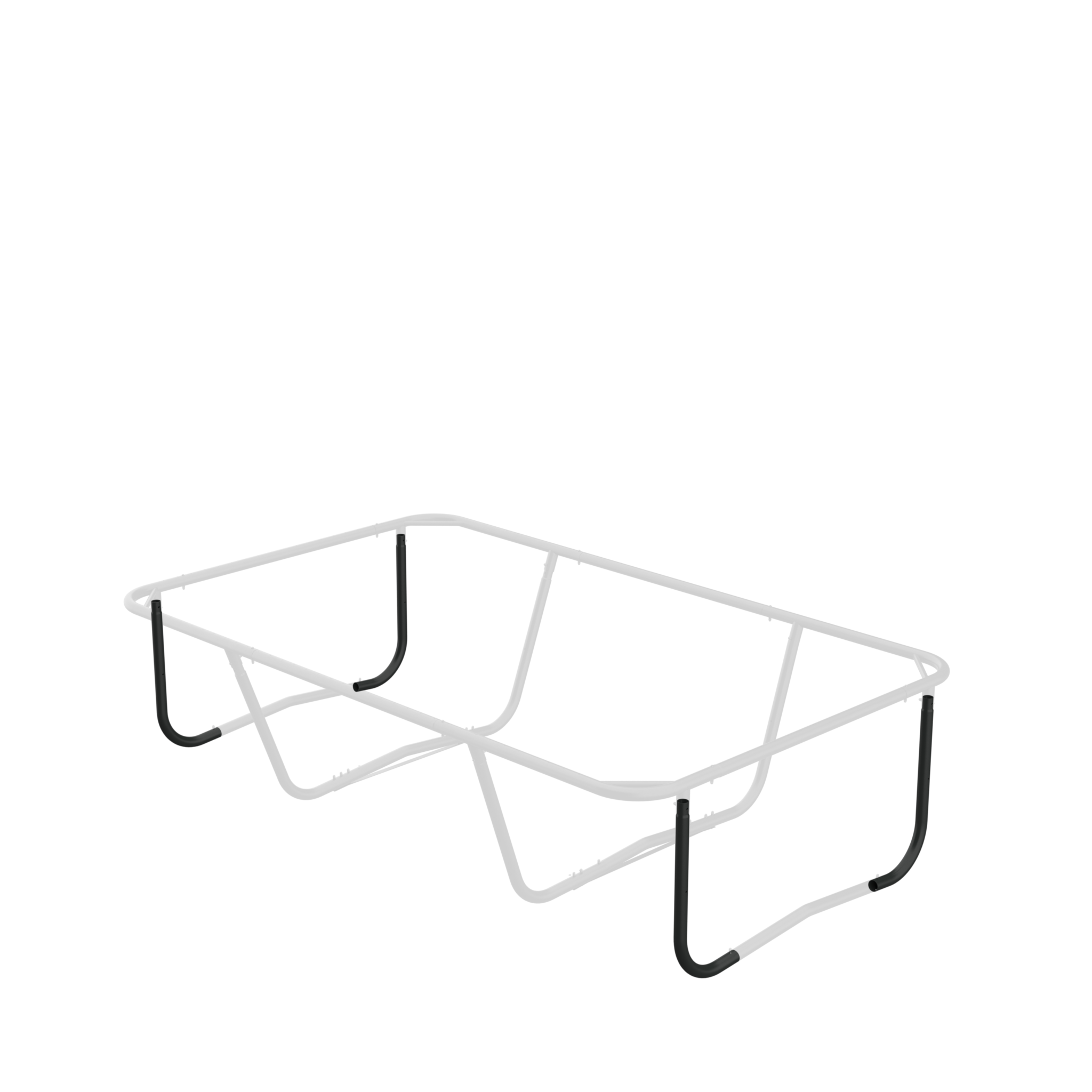 Position of the L-tubes for end legs on ACON 13 HD Trampoline