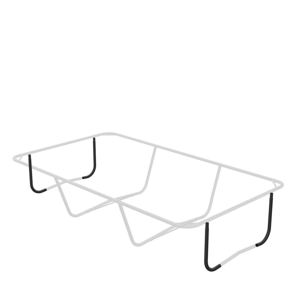 Positions of the L-tubes for end legs on the ACON 16 HD Trampoline