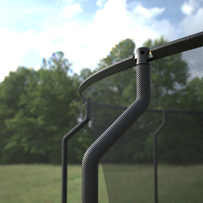 Detail of Round trampoline Enclosure poles