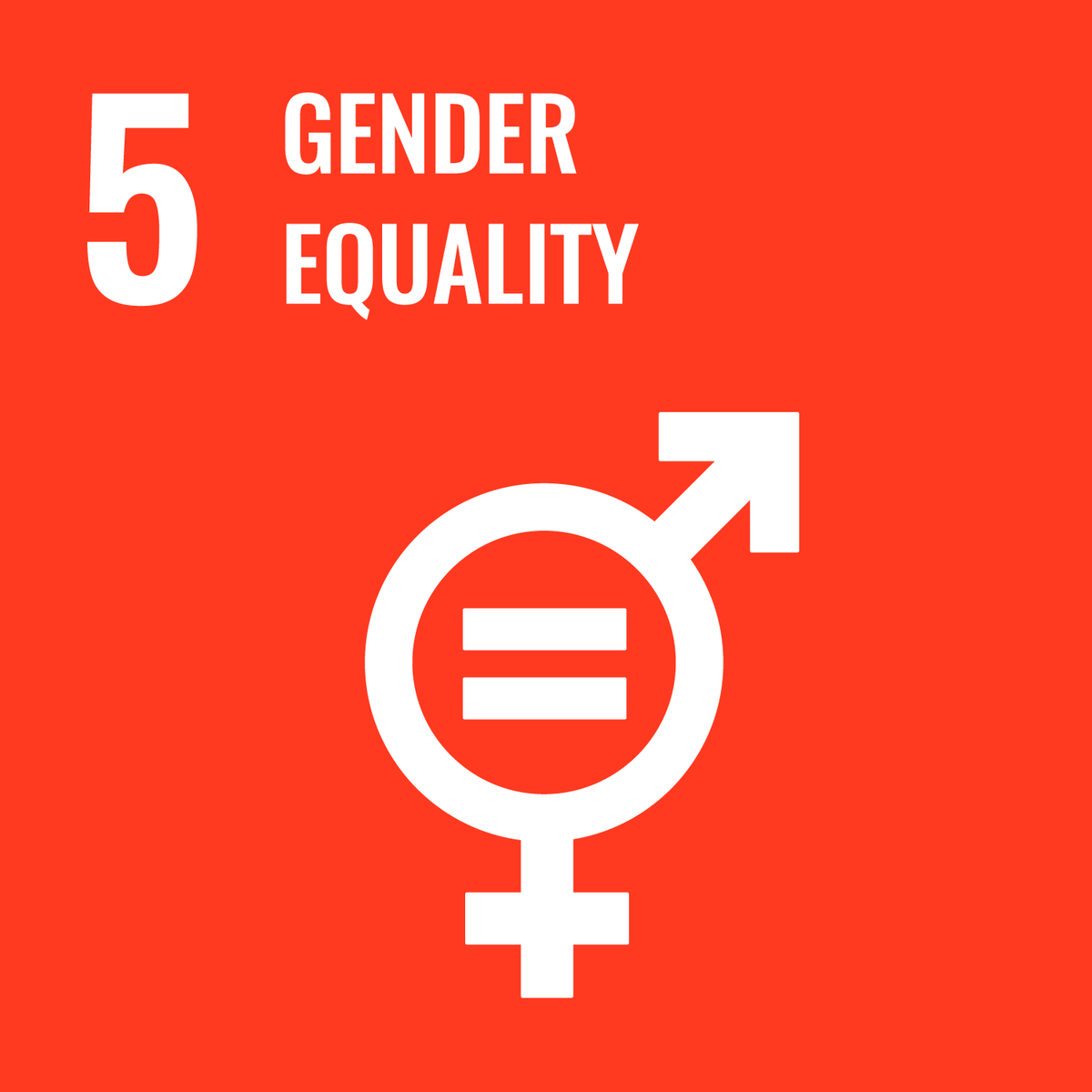 UN Sustainability Label 5 - Gender Equality.
