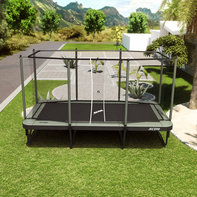 Acon 16 HD Trampoline on a backyard