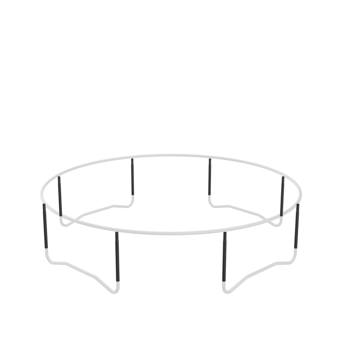 ACON trampoline frame with spare part visible