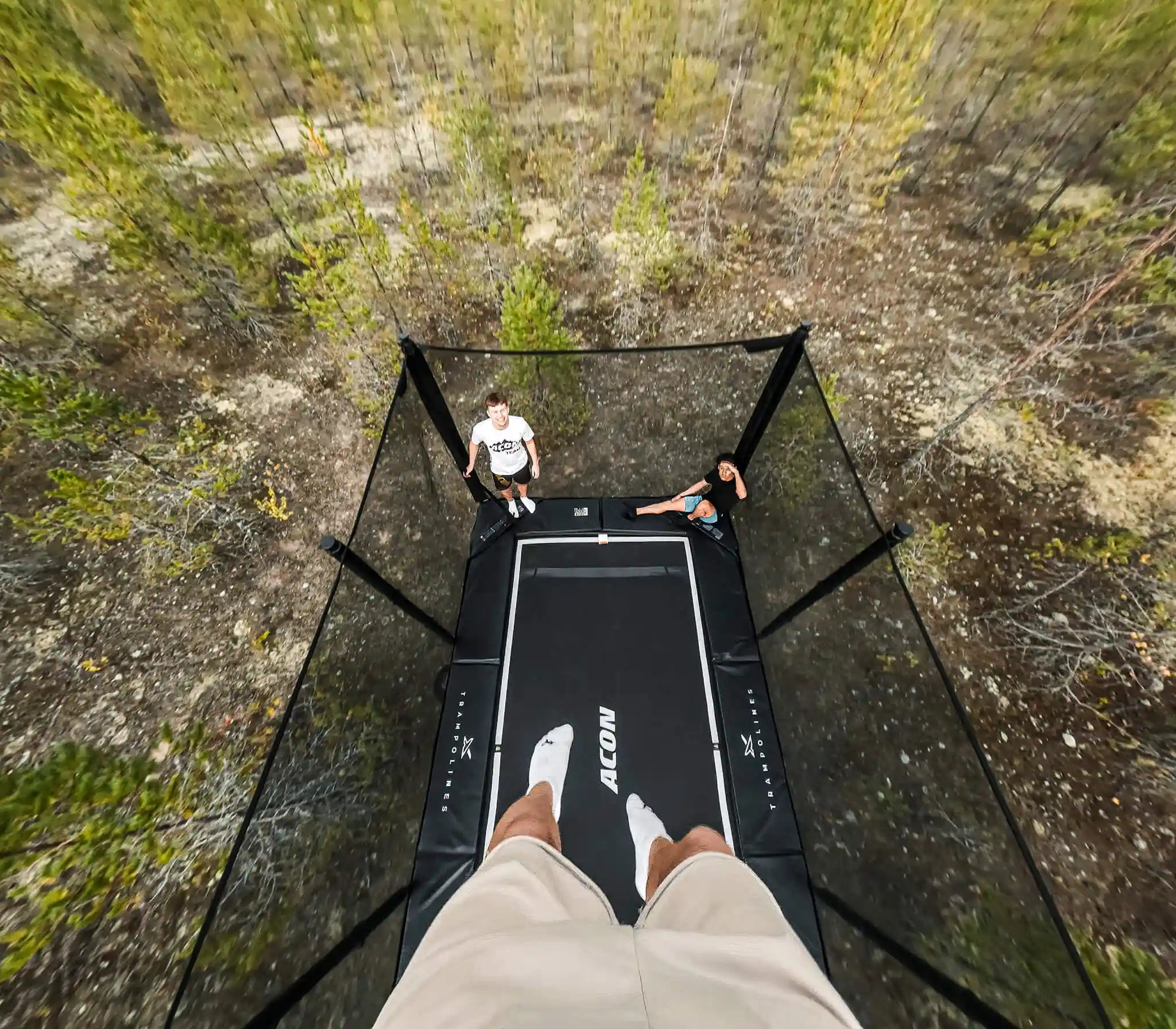 Acon X Trampoline jumper's point of view.