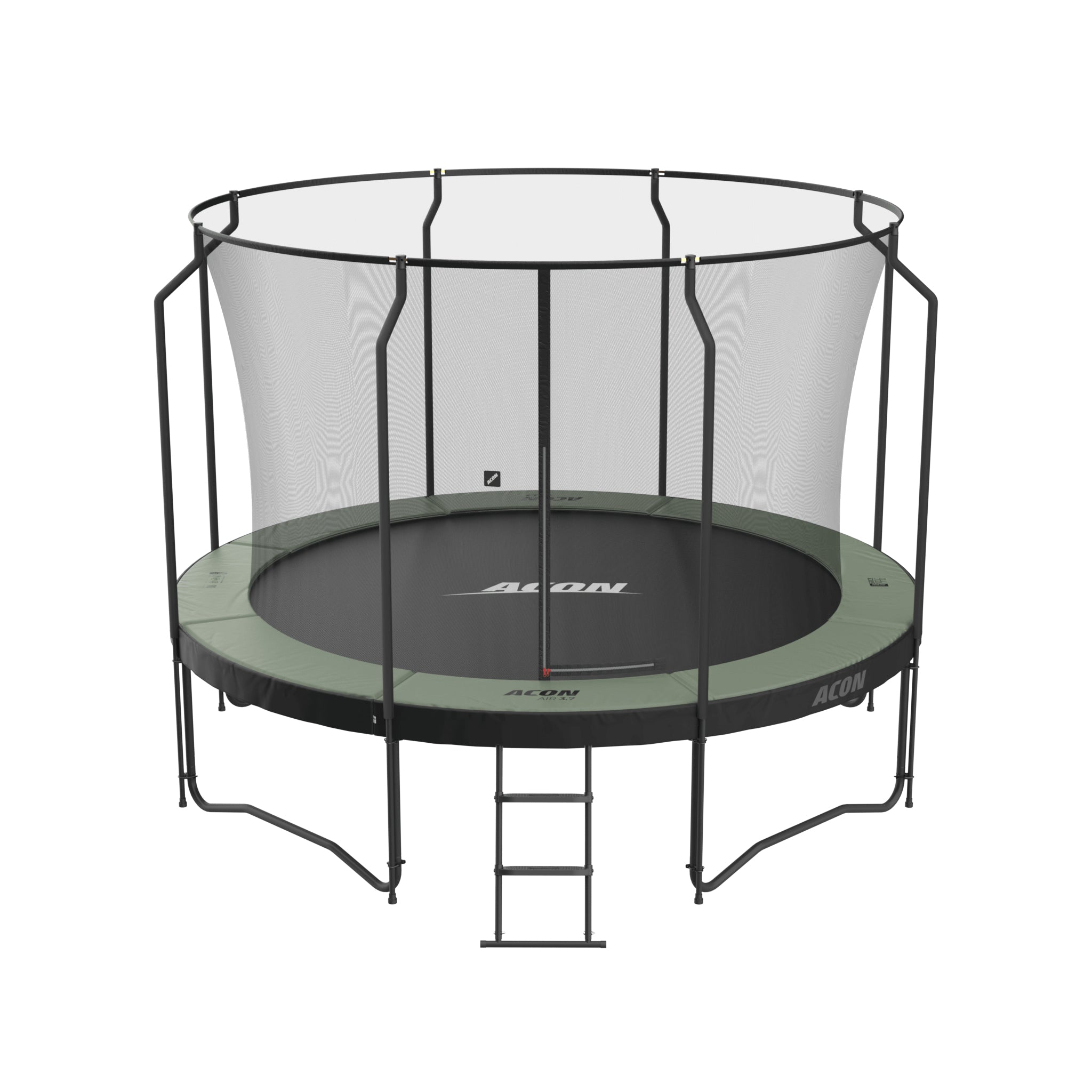 ACON Air 12ft Trampoline with Premium Enclosure and ladder.