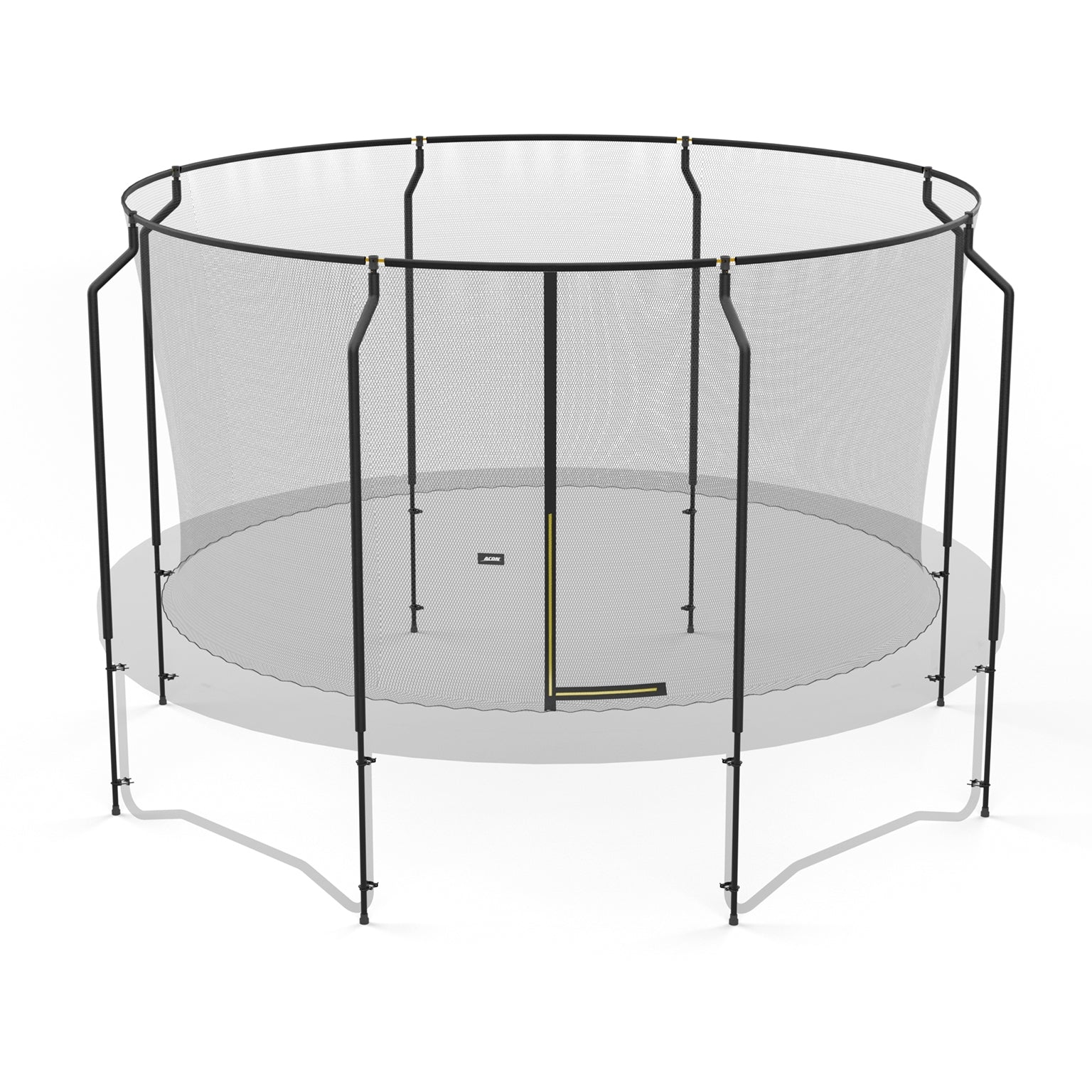 ACON Premium Enclosure attached to the trampoline.