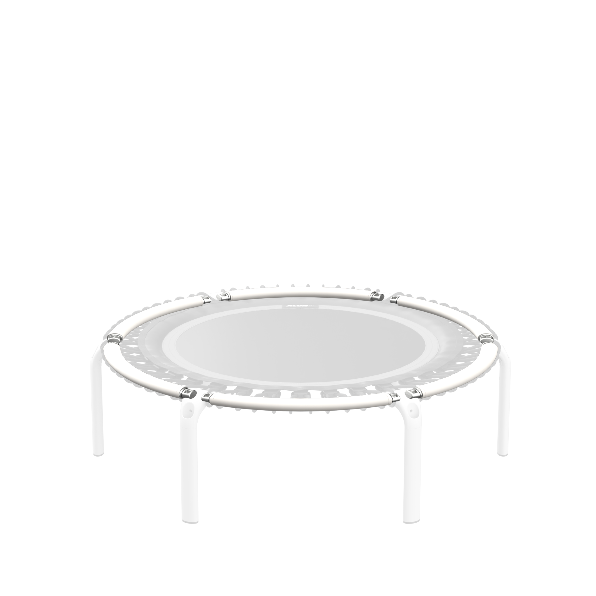 ACON FIT Round Trampoline with white frame tubes